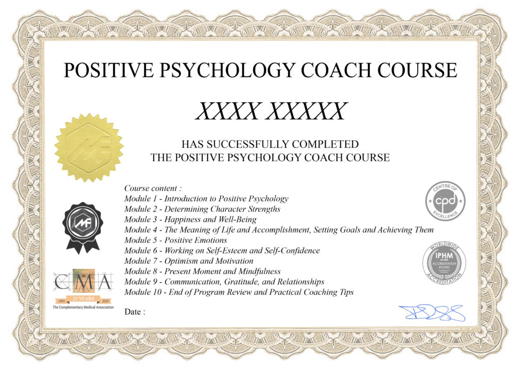 Positive Psychology xxxxx
